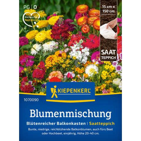 Blütenreicher Balkonkasten