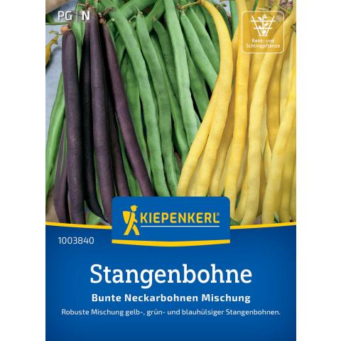 Stangenbohnen-Mix "Neckarkönigin, Neckargold, Blauhilde"