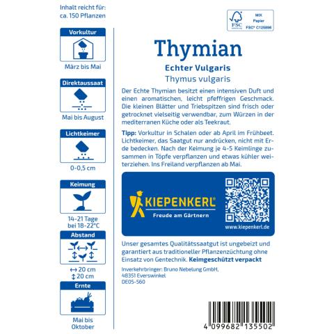 Saatgut Thymian 'Echter Vulgaris'