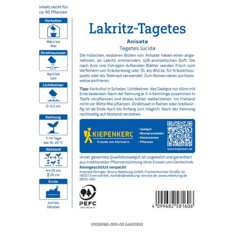 Duftende Lakritz-Tagetes - essbar