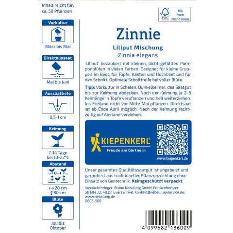 Zinnie "Liliput Mischung" 