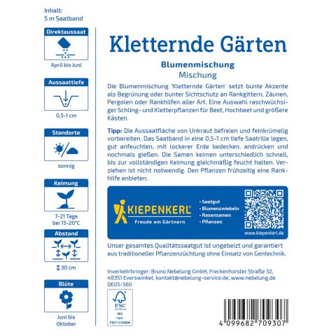 Blumenmischung "Kletternde Gärten"
