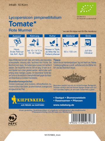 Bio-Saatgut Cherry-Tomate "Golden Currant"