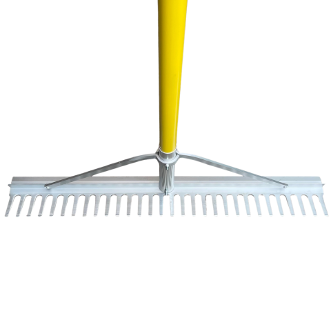 Planierrechen mit Fiberglasstiel