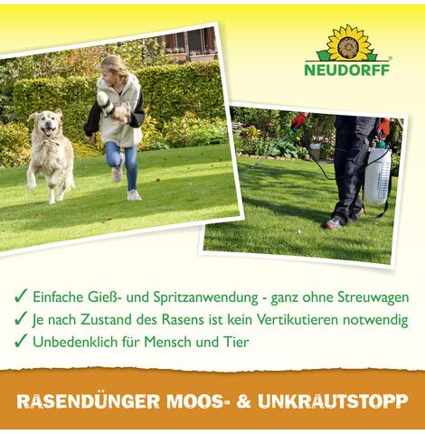 Rasendünger Moos-&UnkrautStopp Flüssig
