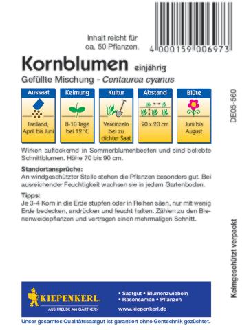 Bunte Kornblumen-Mischung