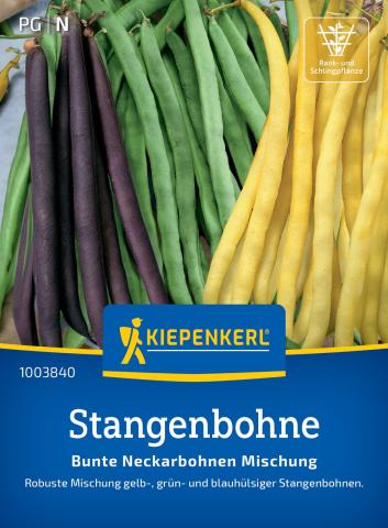 Stangenbohnen-Mix "Neckarkönigin, Neckargold, Blauhilde"